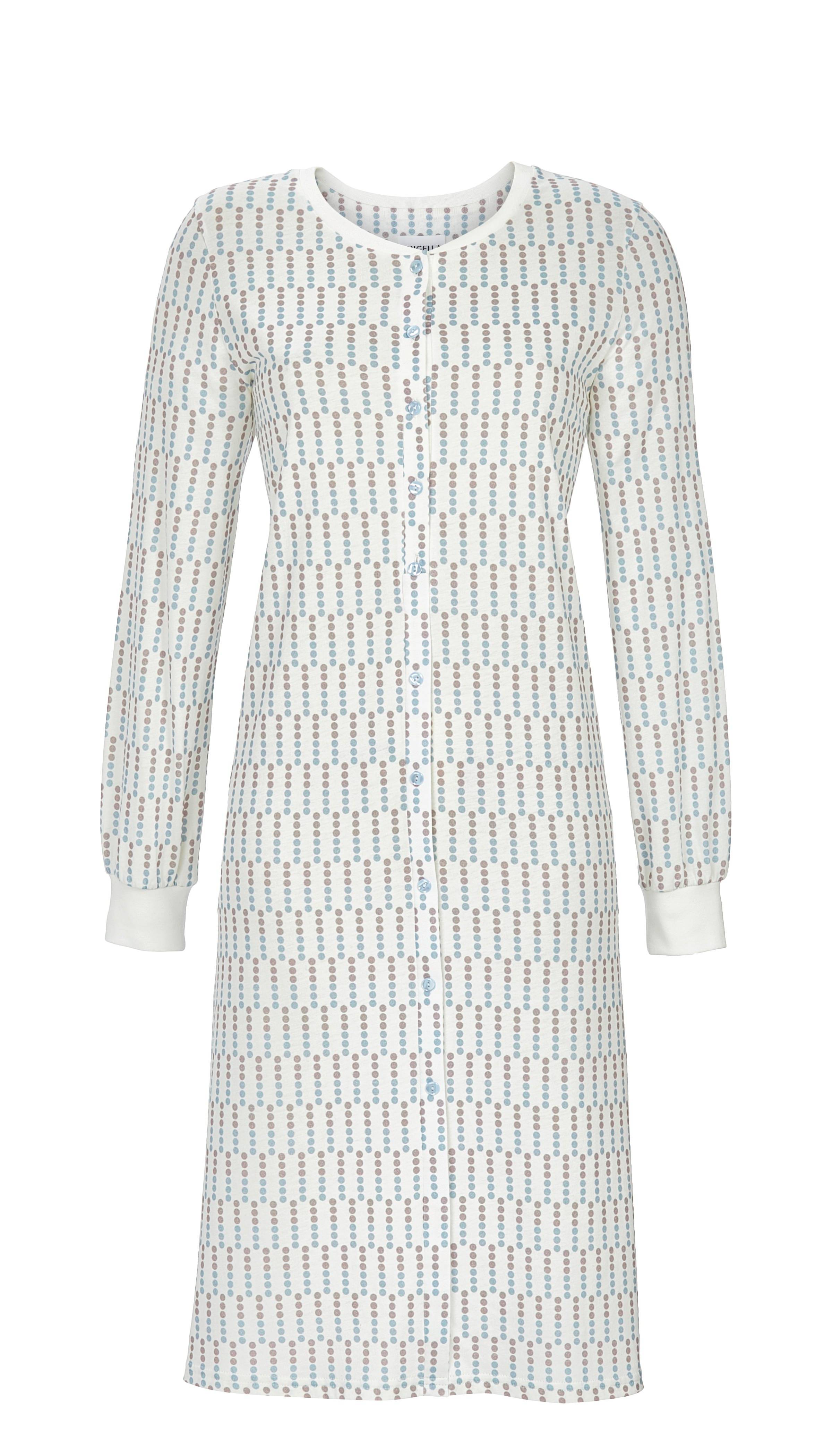 Nachthemd mit durchgehender Knopfleiste