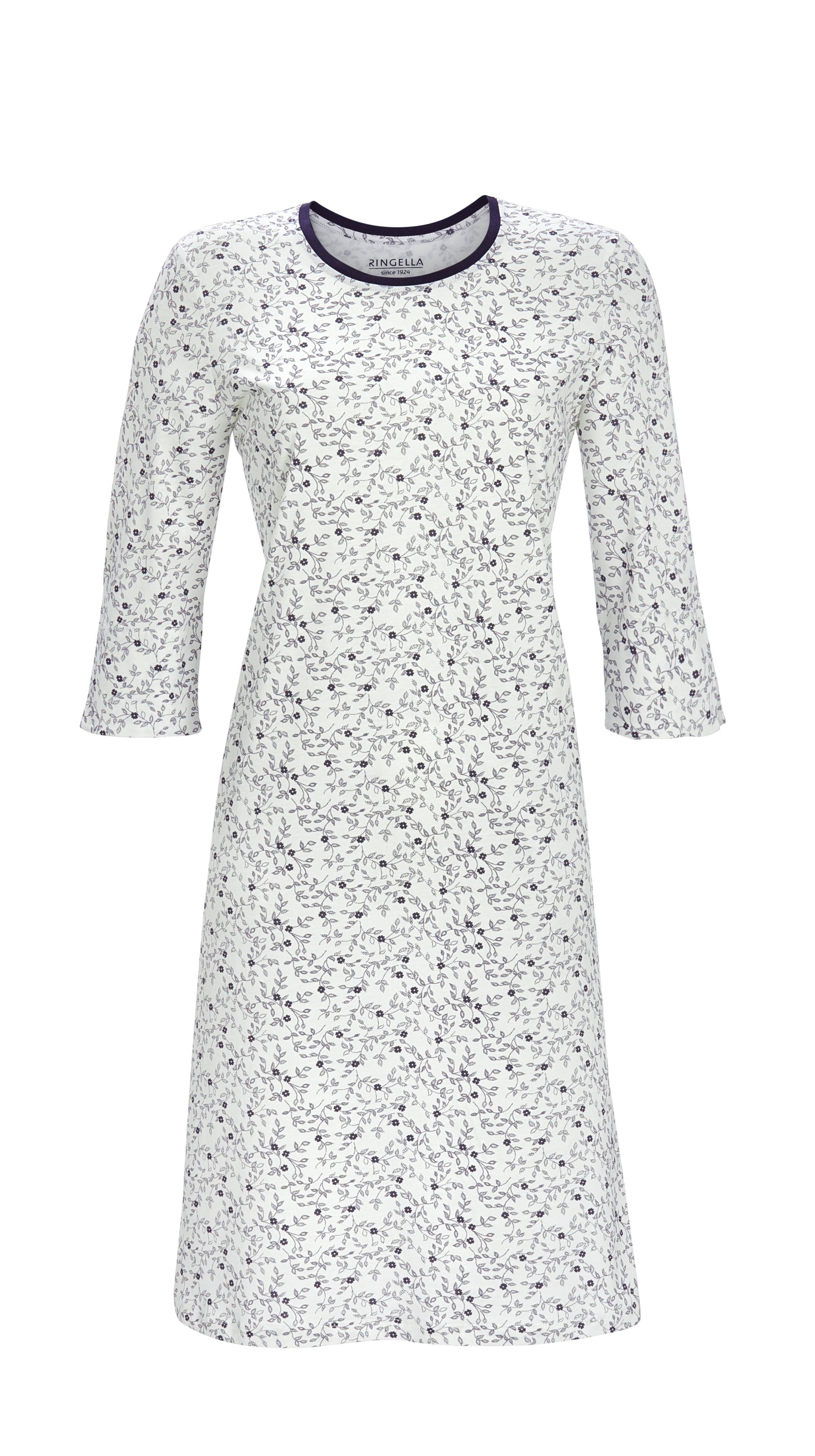 Sleepshirt im Millefleurs mit 3/4 Arm