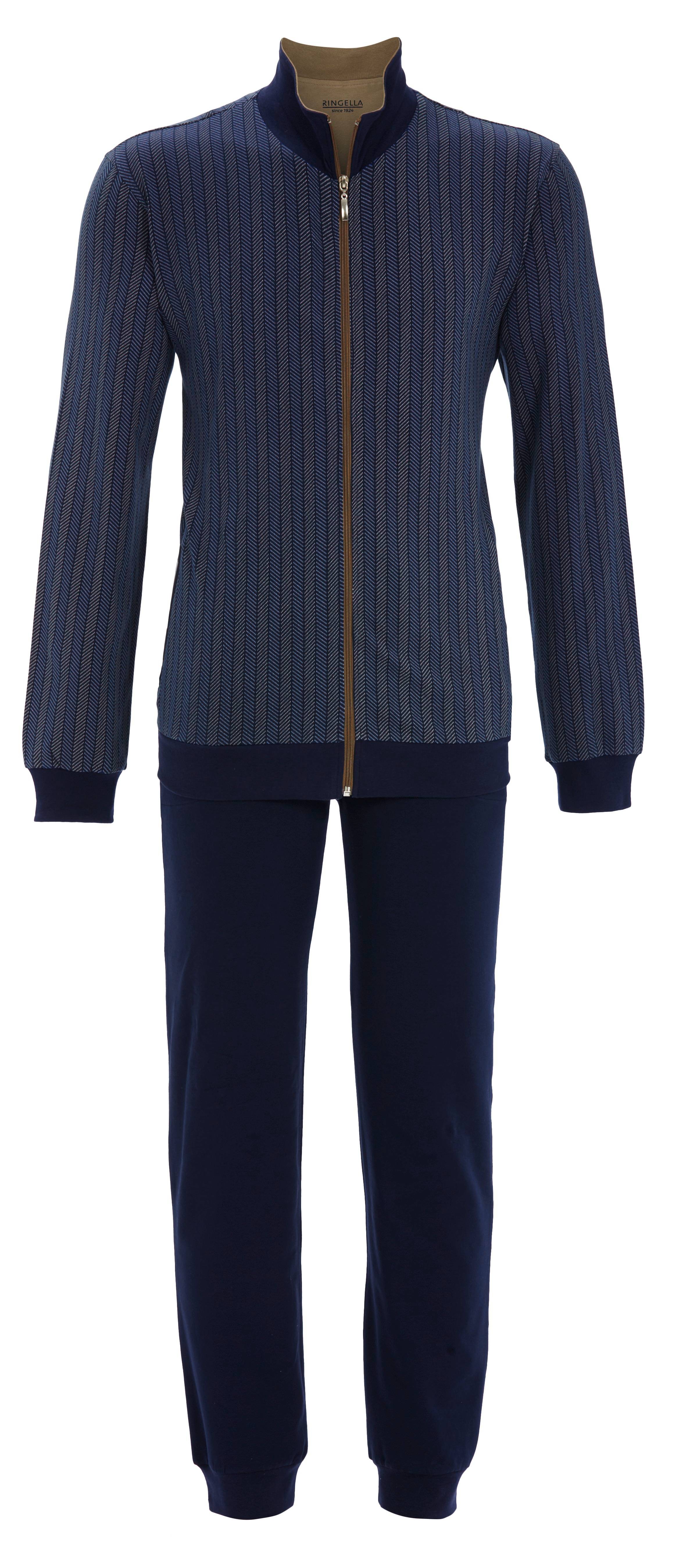 Anzug mit Reißverschluß und Strickbündchen