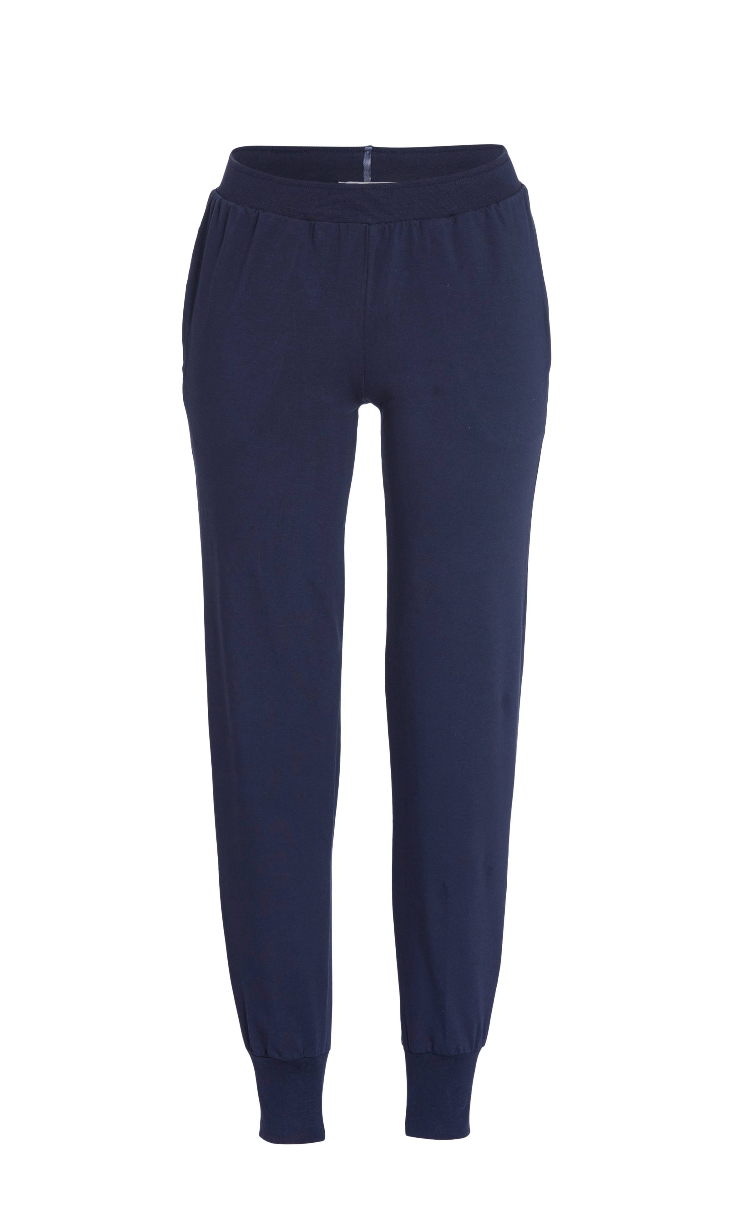 Lange Hose mit Strickbündchen