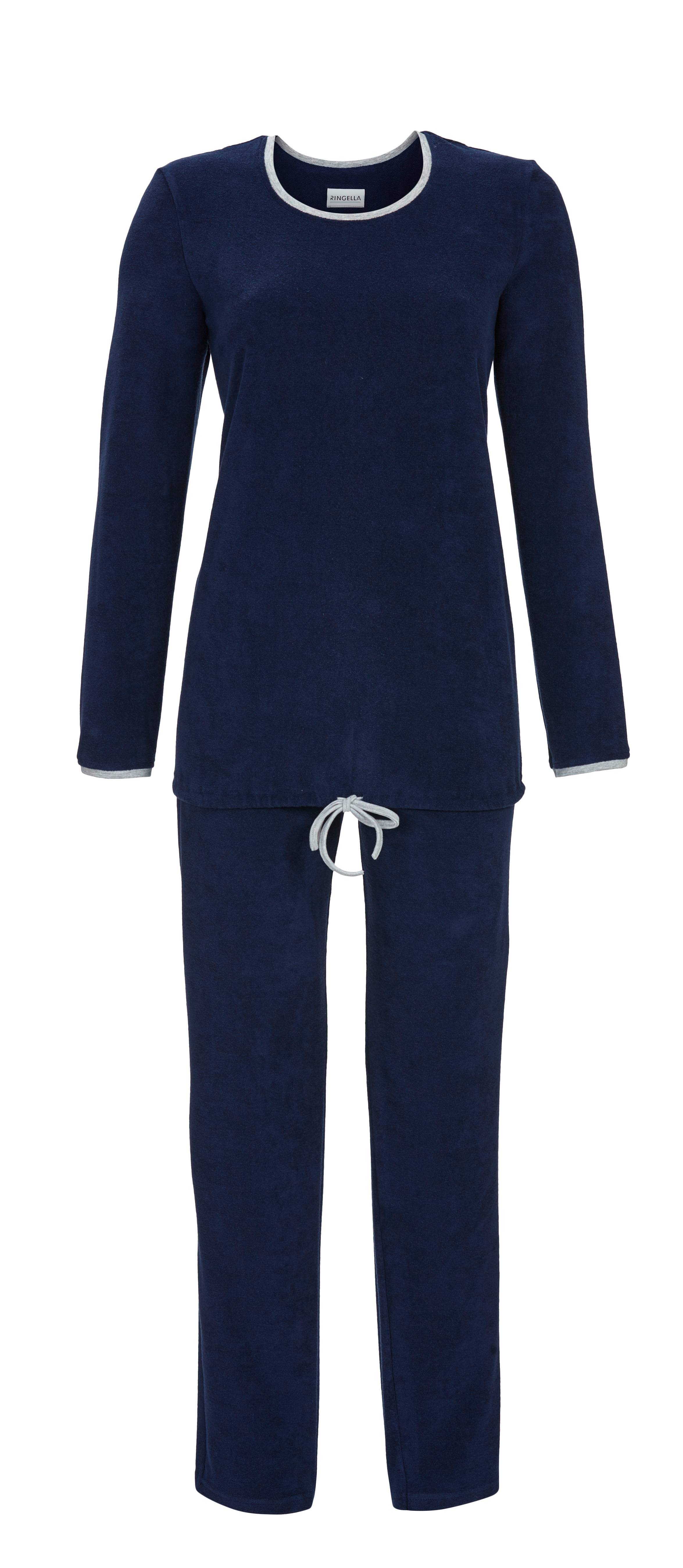 Pyjama aus Stretchfrottee und mit Tunnelzug