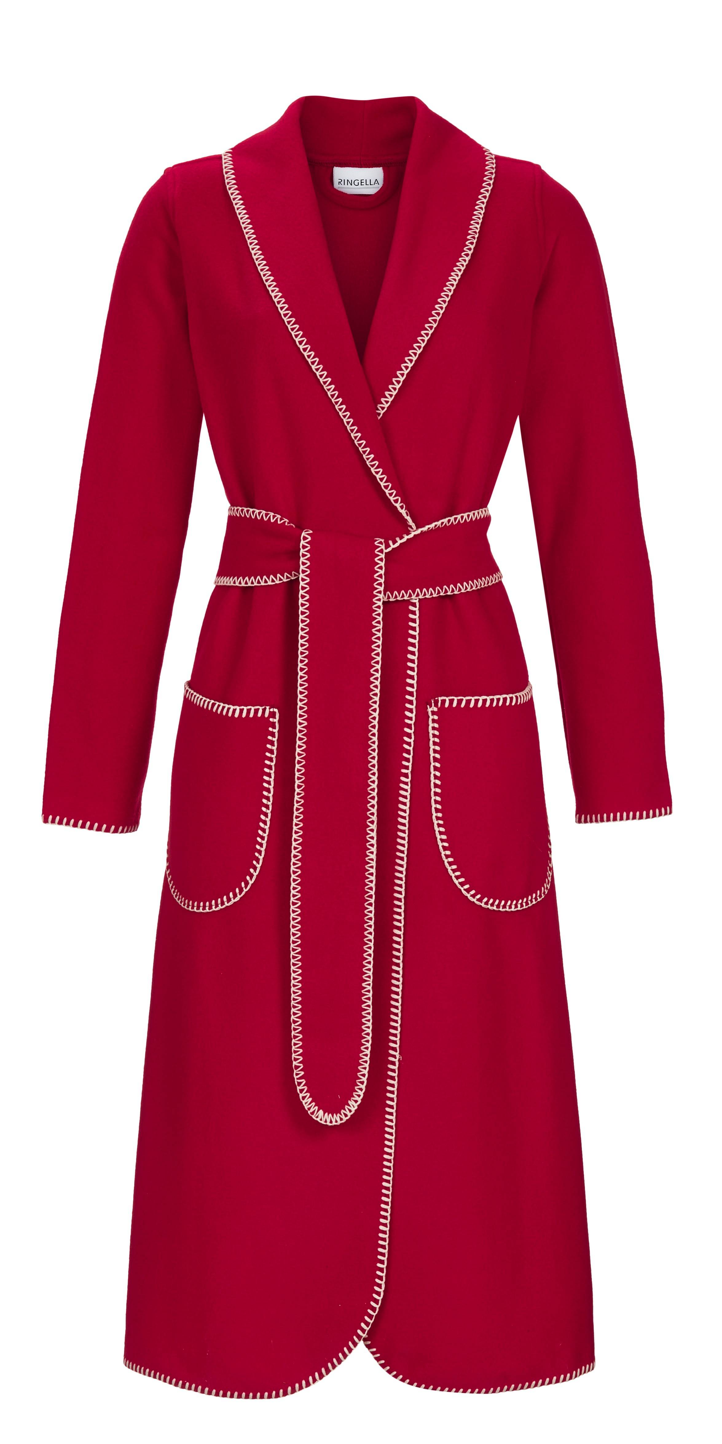 Bademantel mit Schalkragen