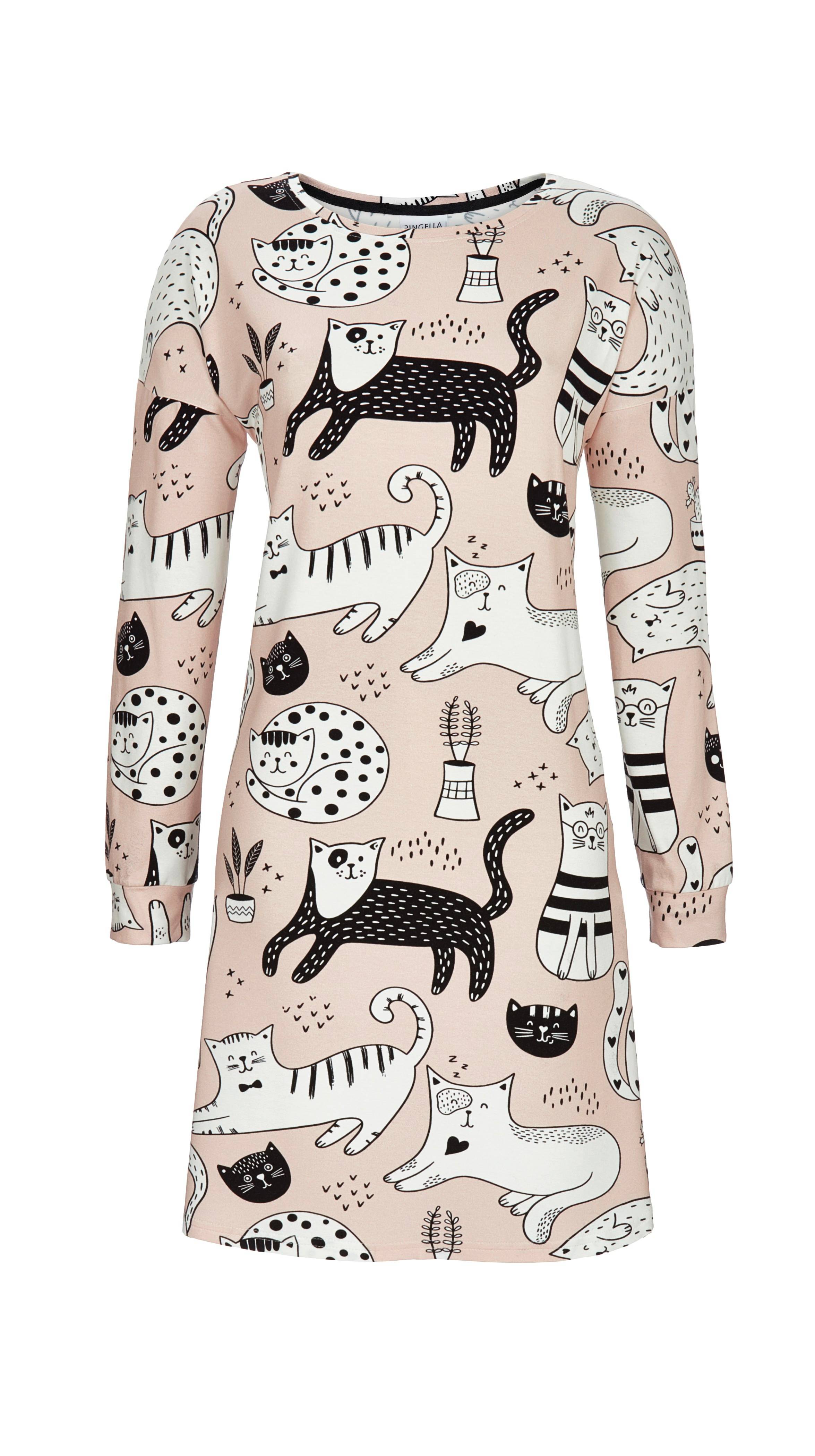Sleepshirt mit Katzendessin