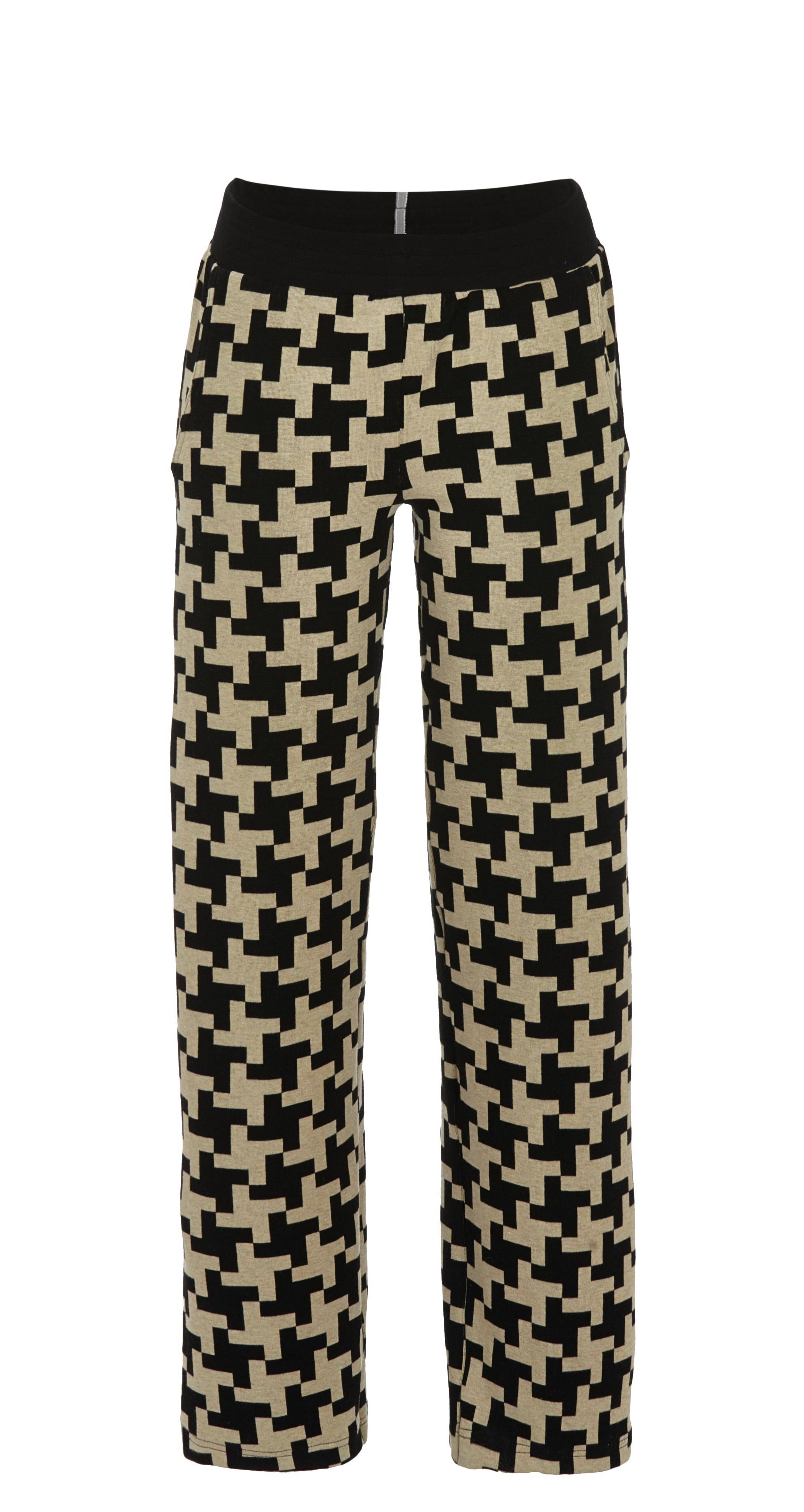 Lange Hose aus Strickjacquard