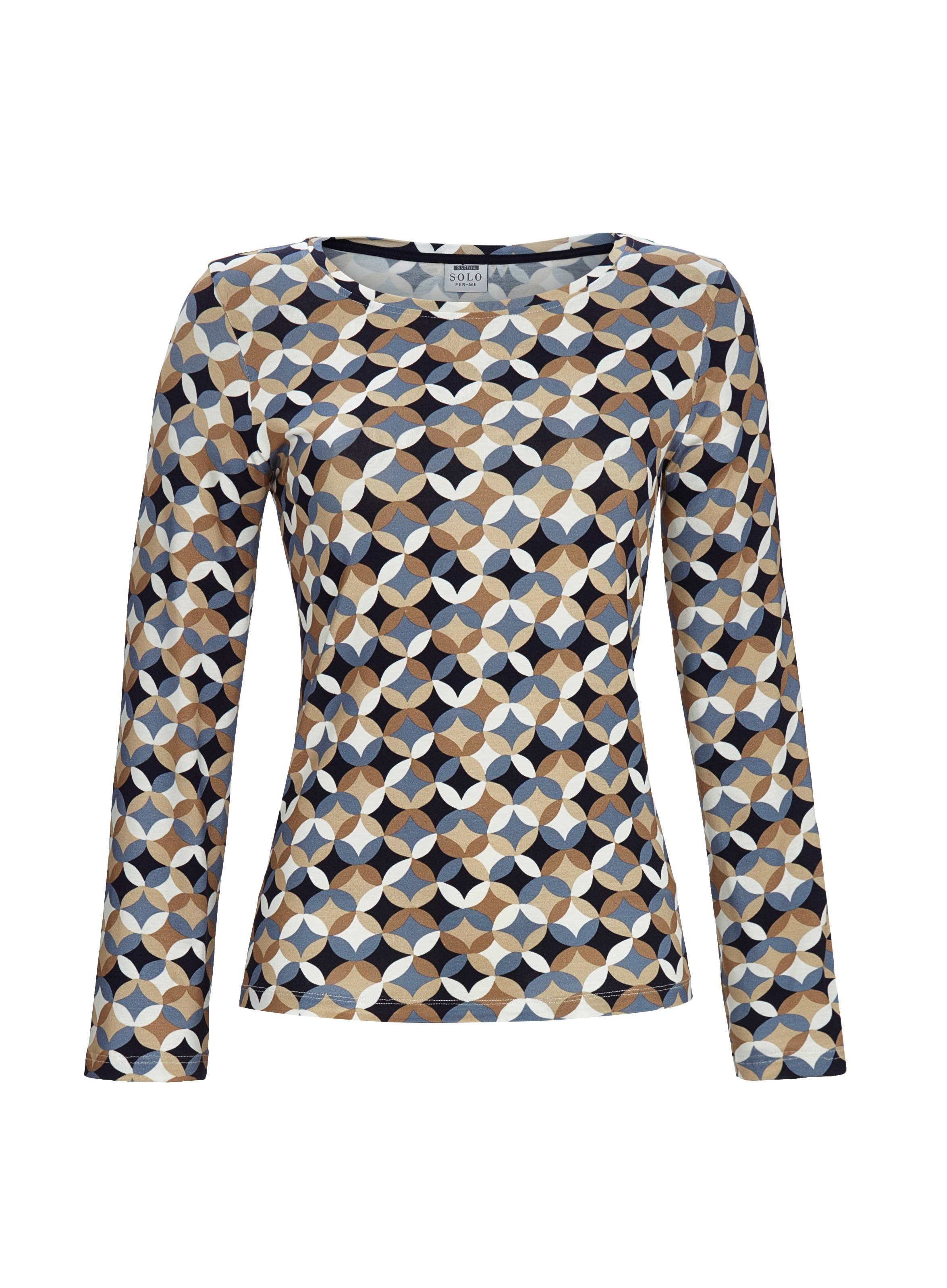 T-Shirt mit Abstraktdessin